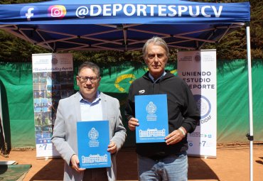 PUCV suscribe convenio con organizadores de ATP Challenger Tour Viña 2023 - Foto 1