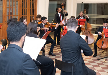 Galería: Orquesta de Cámara PUCV ofreció concierto a rectoras y rectores de las Universidades Chilenas