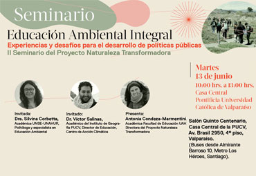 Seminario "Educación Ambiental Integral: Experiencias y Desafíos para el desarrollo de Políticas Públicas"