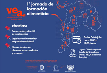 Centro CREAS invita a Primera Jornada de Formación Alimenticia VEA: Valpo Emprendimientos Alimentarios