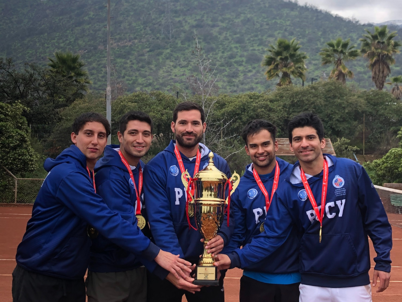 Selección masculina de Tenis PUCV se corona campeona nacional