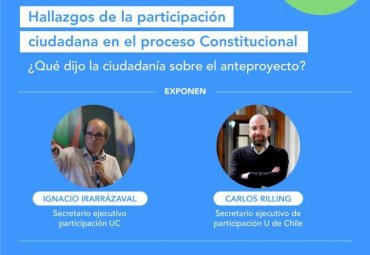 Seminario "Hallazgos de la participación ciudadana en el proceso constitucional"