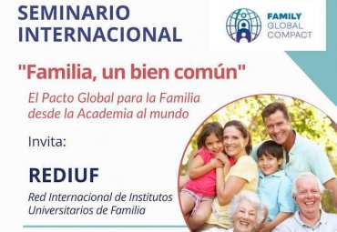 Invitan a Seminario Internacional “Familia, un bien común”