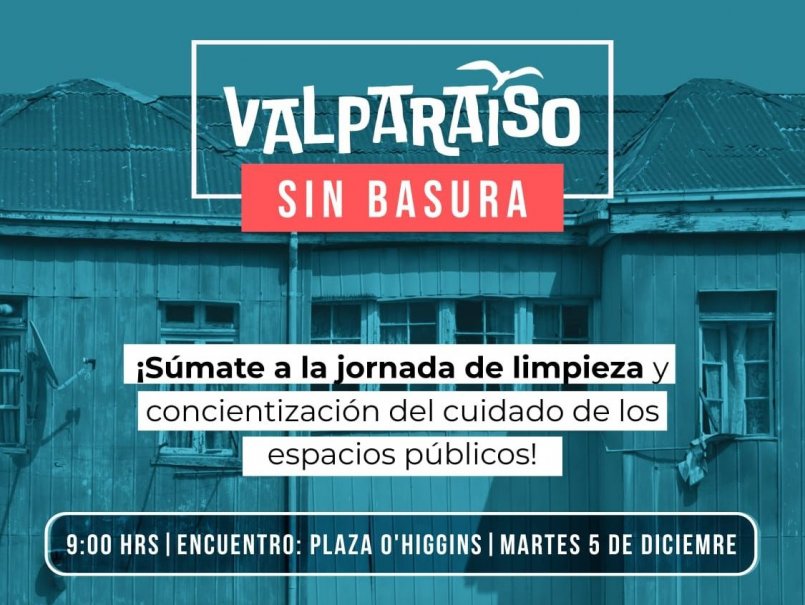 PUCV invita a participar de jornada de limpieza: Valparaíso sin Basura