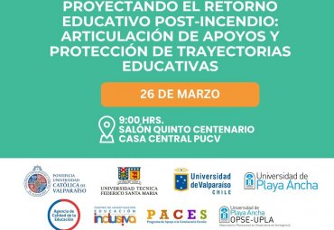 CRUV convoca a Seminario Regional sobre retorno educativo post-incendio