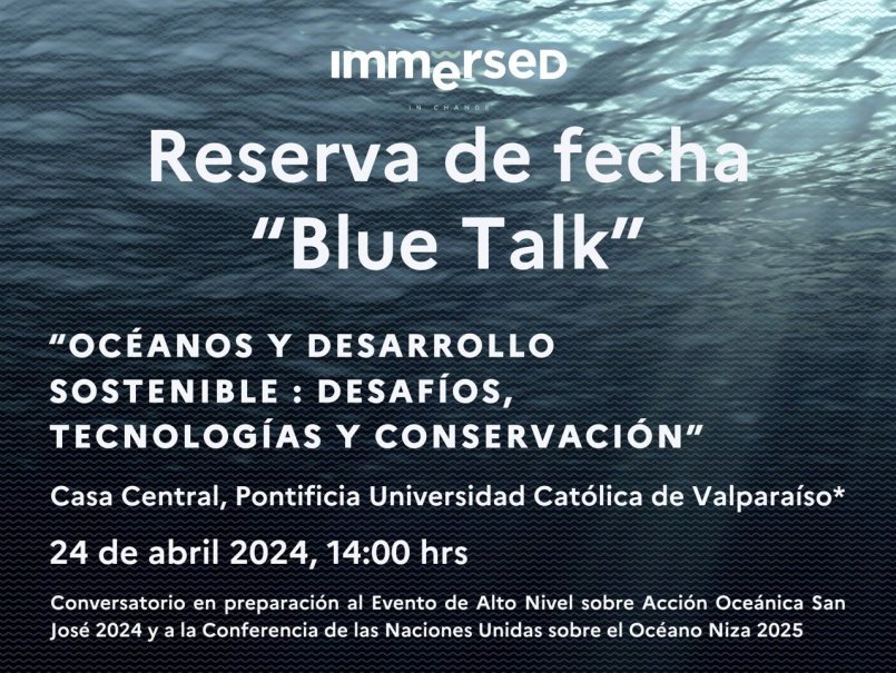 Conversatorio “Blue Talk: Océanos y Desarrollo Sostenible