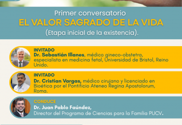 PUCV invita a primer conversatorio "El valor sagrado de la vida"
