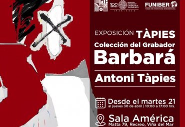 Exclusiva exposición de grabados de Antoni Tàpies llega a la PUCV