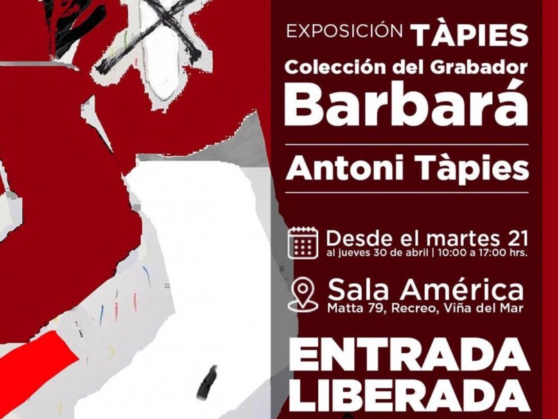 Exclusiva exposición de grabados de Antoni Tàpies llega a la PUCV