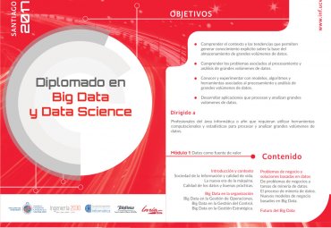 Escuela de Ingeniería Informática PUCV impartirá Diplomado en Big Data y Data Science