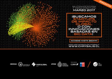 Chrysalis y el Hub Global PUCV alistan 1° convocatoria para startups 2017 con un cupo especial en Big Data