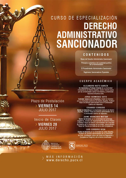 Curso de Especialización Derecho Administrativo Sancionador