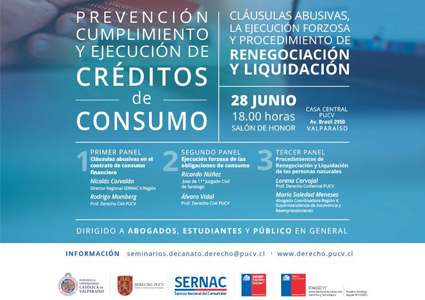 Seminario "Prevención, Cumplimiento y Ejecución de créditos de consumo. Cláusulas abusivas, la ejecución forzosa y procedimientos de renegociación y liquidación"