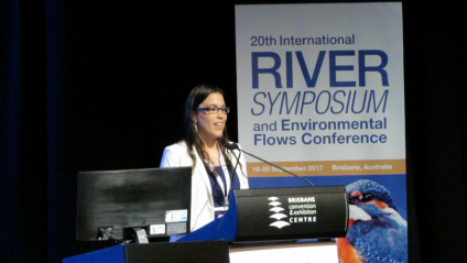 Investigadora Pía Weber expone en Riversymposium