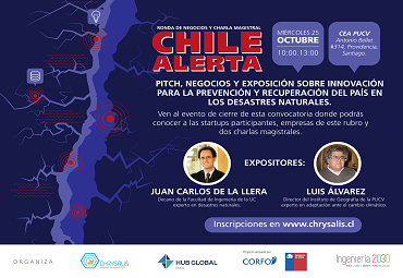 Conferencia "Pitch, Negocios y Charla: Chile Alerta"