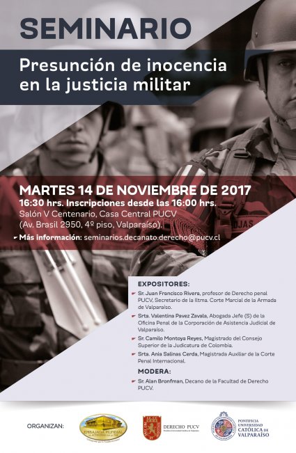 Seminario "Presunción de inocencia en la justicia militar"
