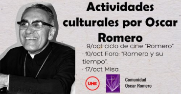 Actividades culturales por Oscar Romero