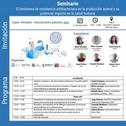 Seminario Internacional: "El fenómeno de resistencia antibacteriana en la producción animal y su potencial impacto en la salud humana"