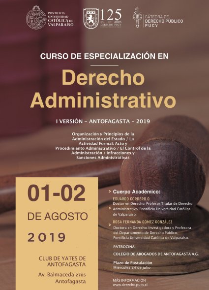 Curso de Especialización en Derecho Administrativo