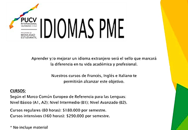 Inscripciones para cursos de Idiomas PME para el primer semestre de 2019