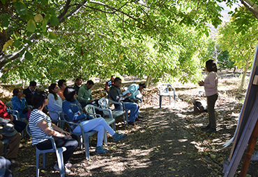 Equipo de la Escuela de Agronomía efectúa tercer día de campo en Cuncumén