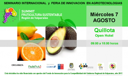Expertos nacionales e internacionales participarán en Summit de Fruticultura Sustentable