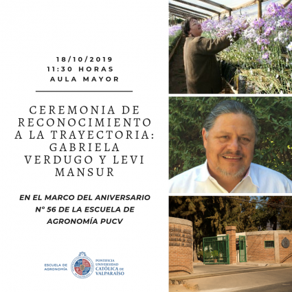 Ceremonia de reconocimiento a la trayectoria de los profesores Gabriela Verdugo y Levi Mansur