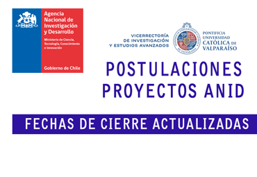 Nuevas fechas de postulación a proyectos ANID 2020