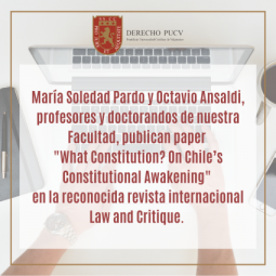 Doctorandos María Soledad Pardo y Octavio Ansaldi publican artículo en Revista Law and Critique