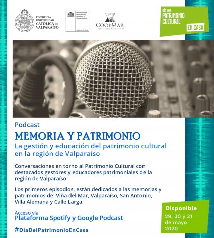 "Memoria y Patrimonio": lanzamiento de un Podcast dedicado a la región de Valparaíso