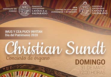 Christian Sundt ofrecerá concierto de órgano en el Día del Patrimonio