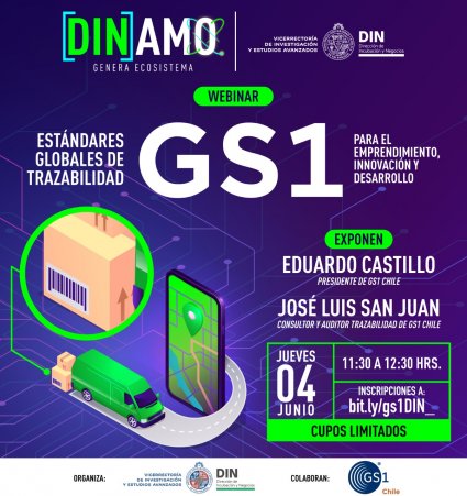 Charla DINamo: “Estándares globales de trazabilidad GS1 para el emprendimiento, innovación y desarrollo”