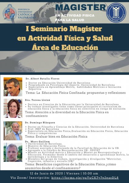 1° Seminario Magíster en Actividad Física y Salud