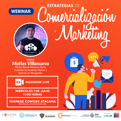 Webinar Cowork Atacama: Estrategias de Comercialización y Marketing