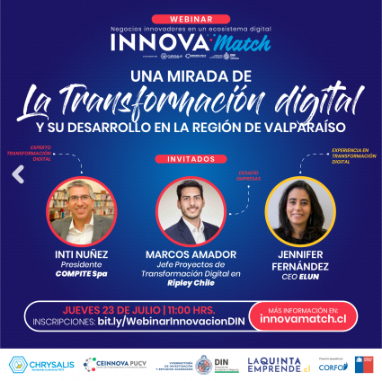 Webinar Innovamatch: Transformación digital en la región de Valparaíso
