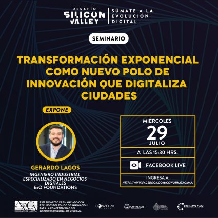 Webinar Cowork Atacama: Transformación exponencial como nuevo polo de innovación que digitaliza ciudades