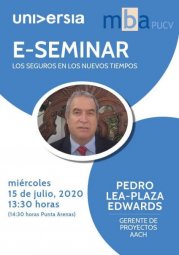 MBA PUCV organizó E-Seminar “Los seguros en los nuevos tiempos” e incorporó a UCV TV como media partner