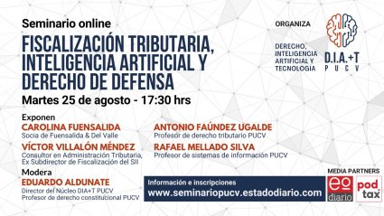 Seminario Online: Fiscalización tributaria inteligencia artificial y derecho de defensa