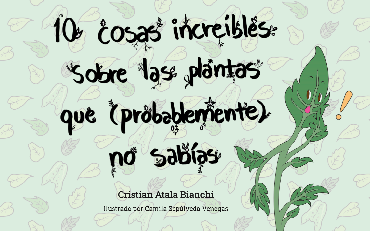 Libro: 10 cosas increíbles que probablemente no sabías de las plantas