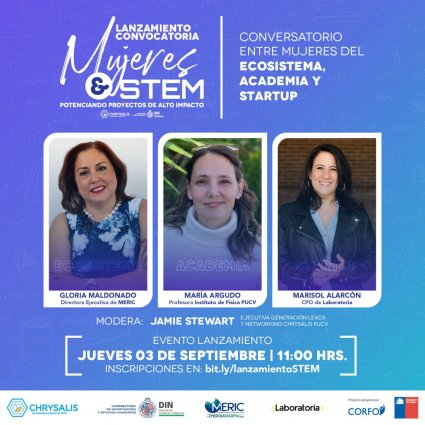 Webinar Chrysalis: Lanzamiento Mujeres&STEM