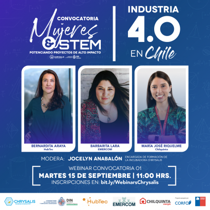 Webinar Mujeres&STEM: Industria 4.0 en Chile