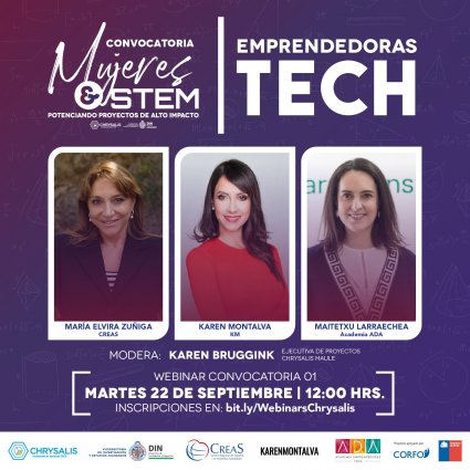 Webinar Mujeres&STEM: Emprendedoras TECH