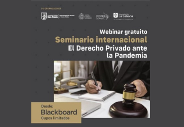 Profesores María Graciela Brantt, Álvaro Vidal y Rodrigo Momberg participan en seminario internacional "El Derecho Privado ante la Pandemia"