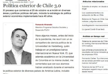 Columna de opinión del Profesor Fernando Alvarado para El Mercurio