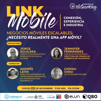 LinkMobile, evento de networking de Chrysalis PUCV