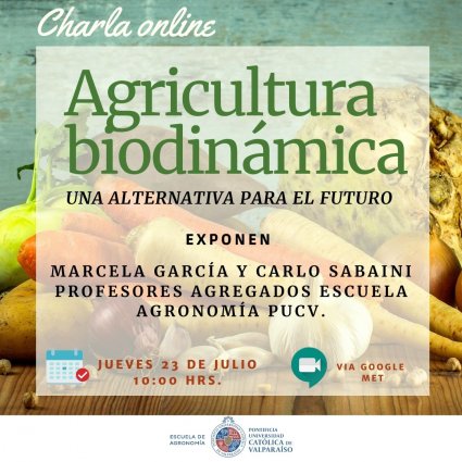 Webinar de la Escuela de Agronomía convoca gran cantidad de asistentes en torno a la agricultura biodinámica