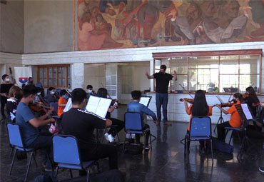 Orquesta PUCV realizó tutorías a distancia a pequeños músicos de la región