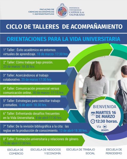 Ciclo de Talleres de Acompañamiento “Orientaciones para la vida universitaria”