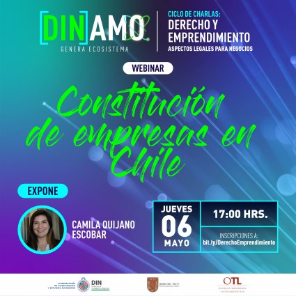 Charla DINamo: “Constitución de empresas en Chile”