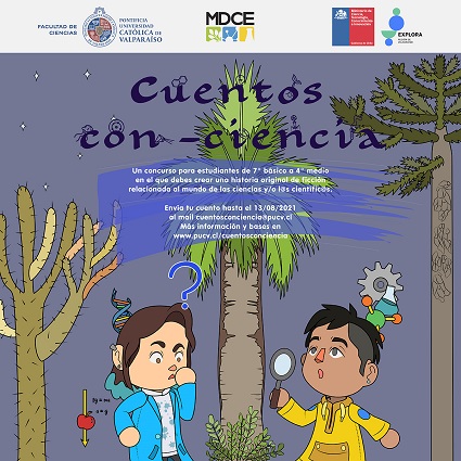 Facultad de Ciencias y Explora Valparaíso lanzan concurso: "Cuentos con-ciencia"